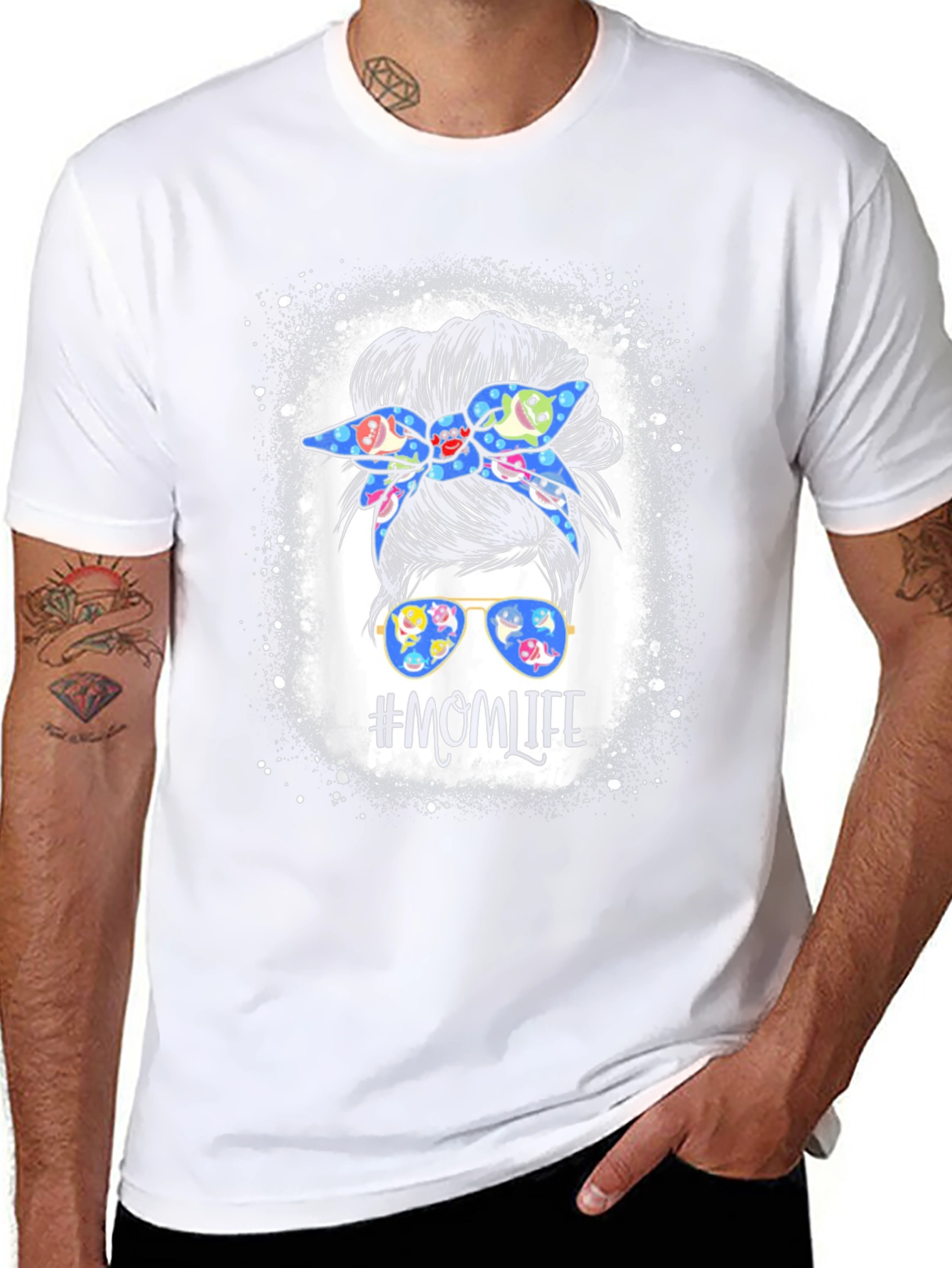 Mom Life Messy Bun T-Shirt
