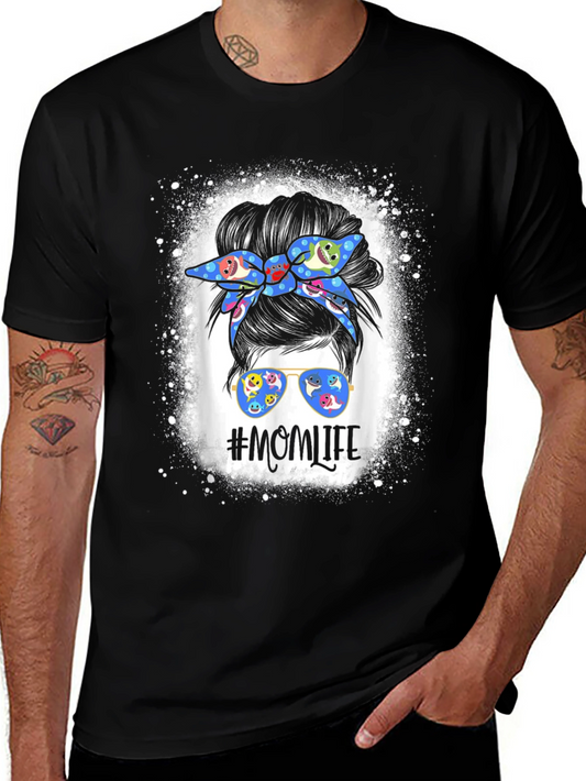 Mom Life Messy Bun T-Shirt