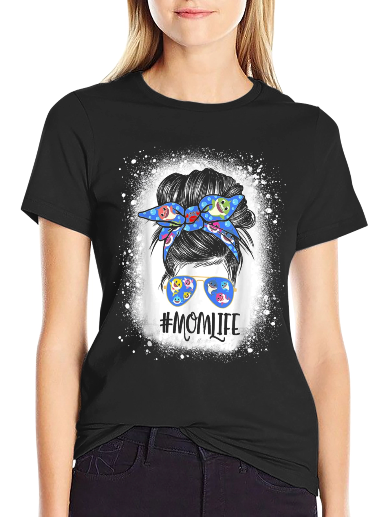 Mom Life Messy Bun T-Shirt