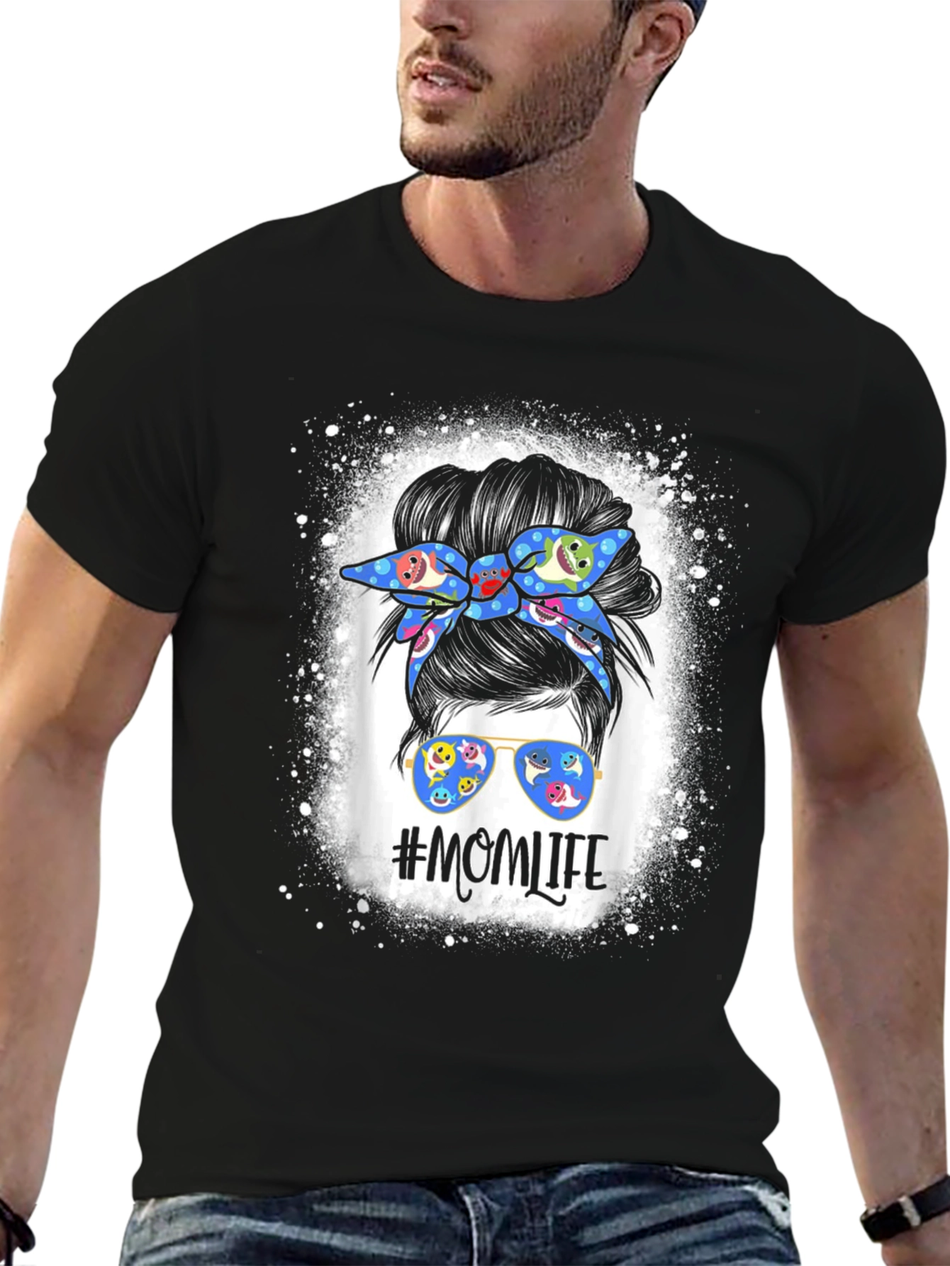 Mom Life Messy Bun T-Shirt