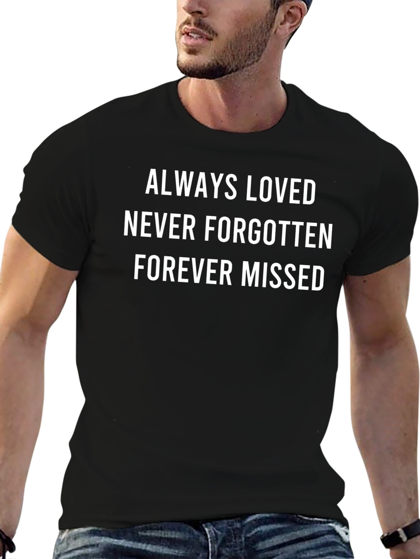 Always Loved Graphic T-Shirt - Black