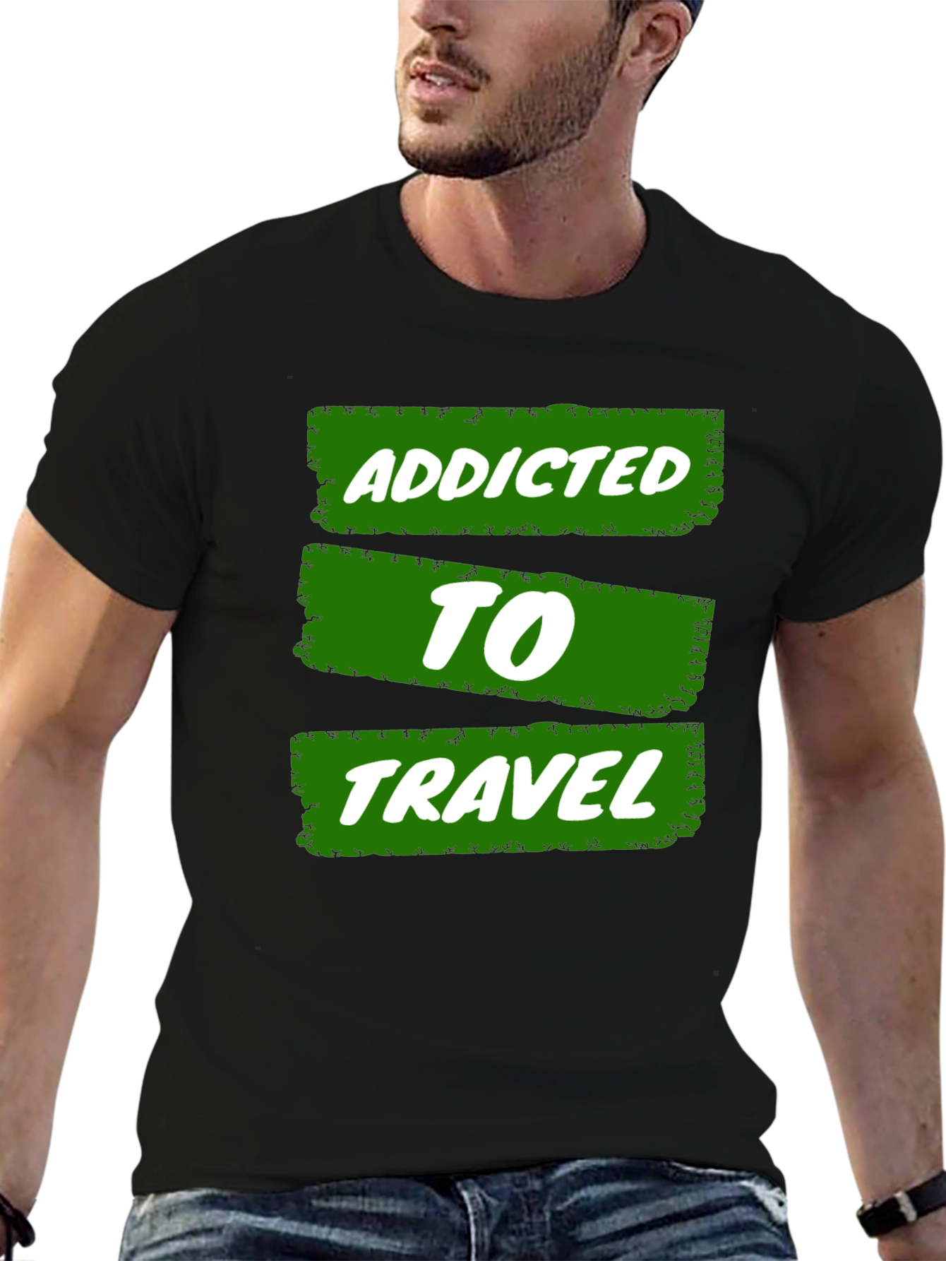 Addicted to Travel Graphic Tee - Adventure Awaits!