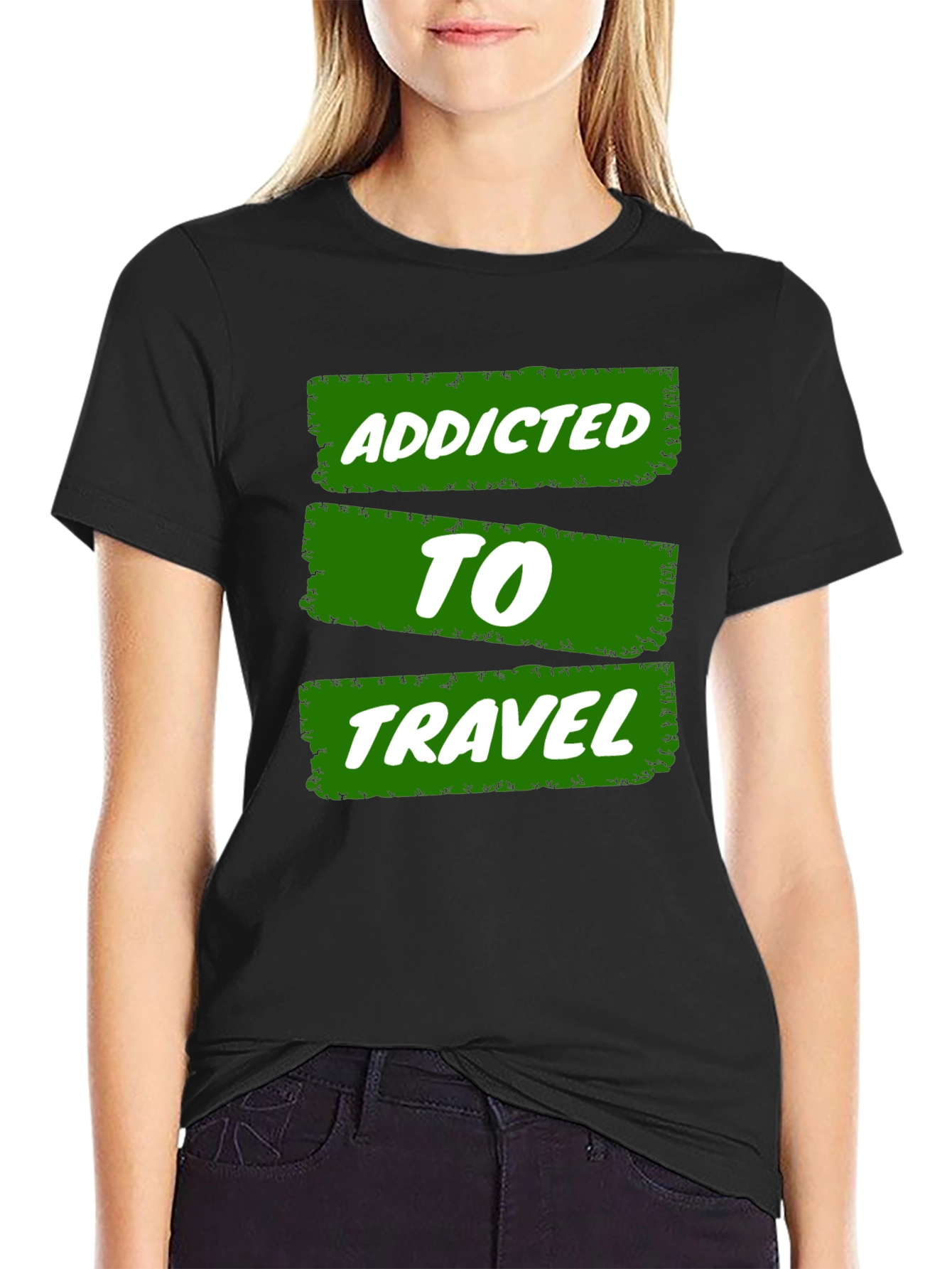 Addicted to Travel Graphic Tee - Adventure Awaits!