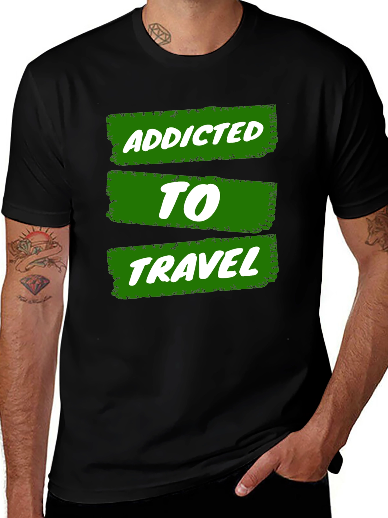 Addicted to Travel Graphic Tee - Adventure Awaits!