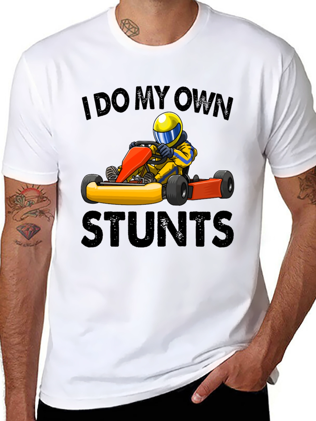 I Do My Own Stunts Go-Karting T-Shirt