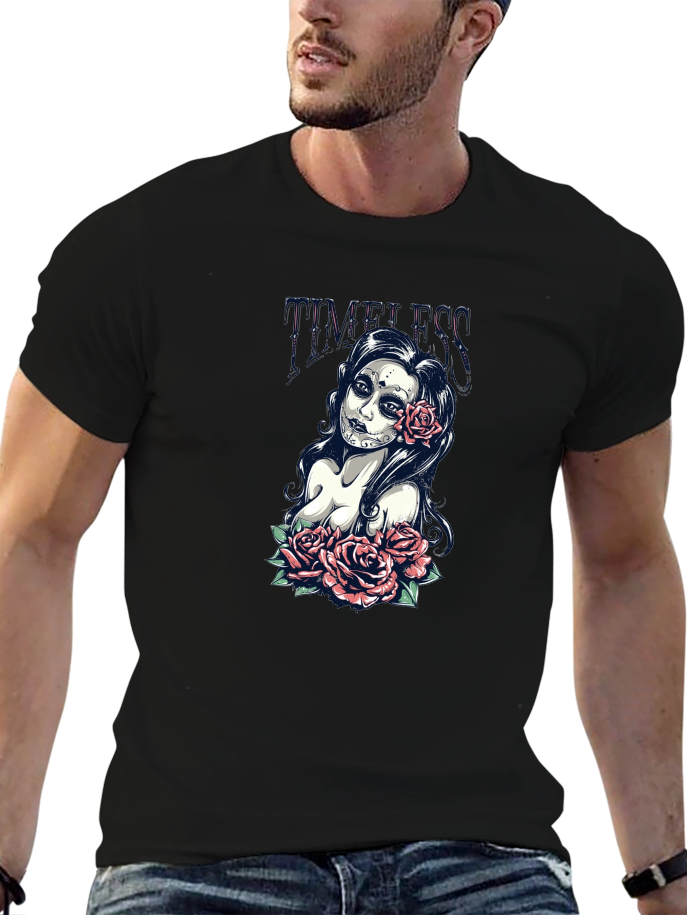 Timeless Sugar Skull Rose T-Shirt