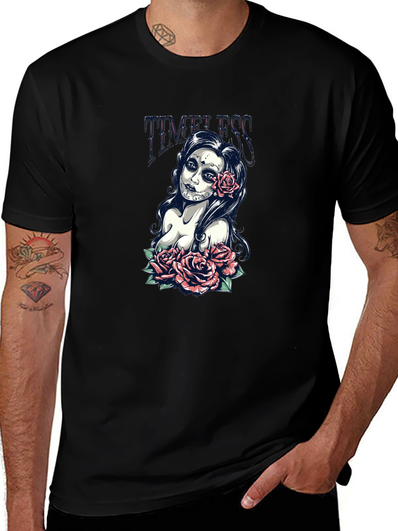 Timeless Sugar Skull Rose T-Shirt