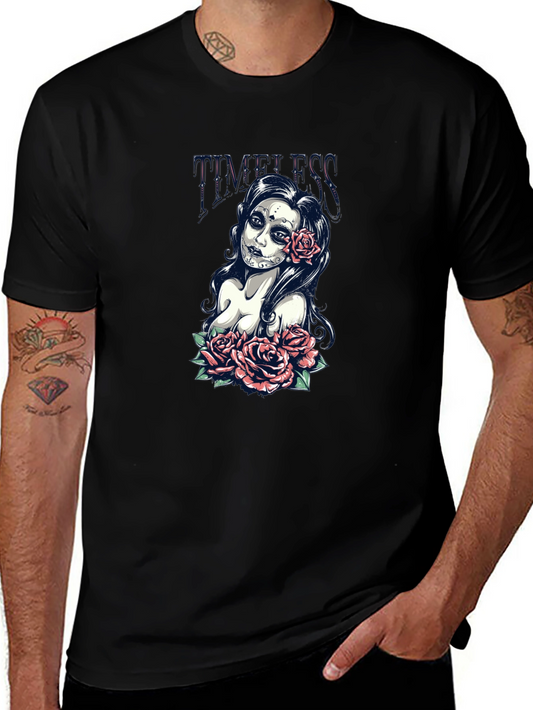 Timeless Sugar Skull Rose T-Shirt
