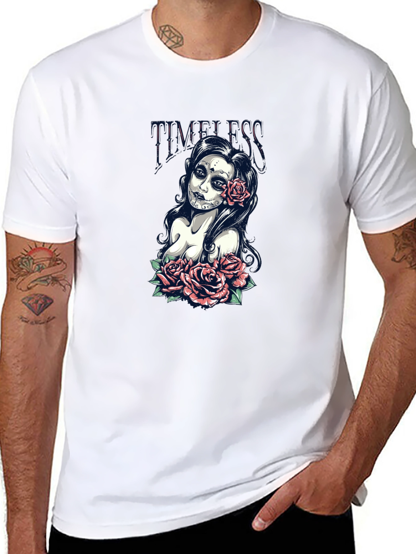 Timeless Sugar Skull Rose T-Shirt