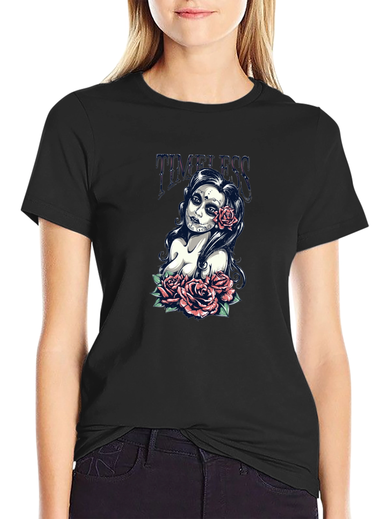 Timeless Sugar Skull Rose T-Shirt