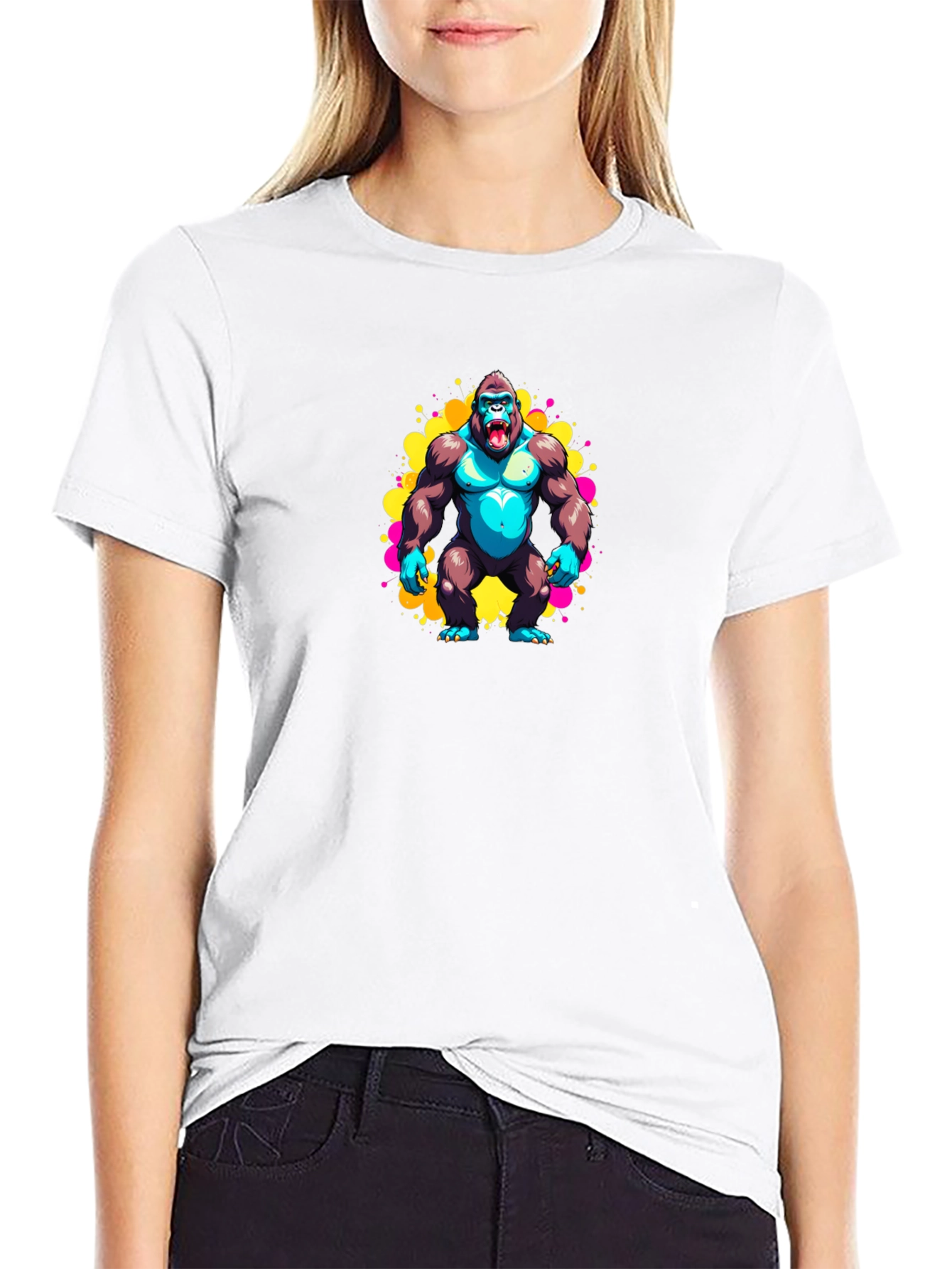 Vibrant Gorilla Graphic Tee - Bold & Fun!