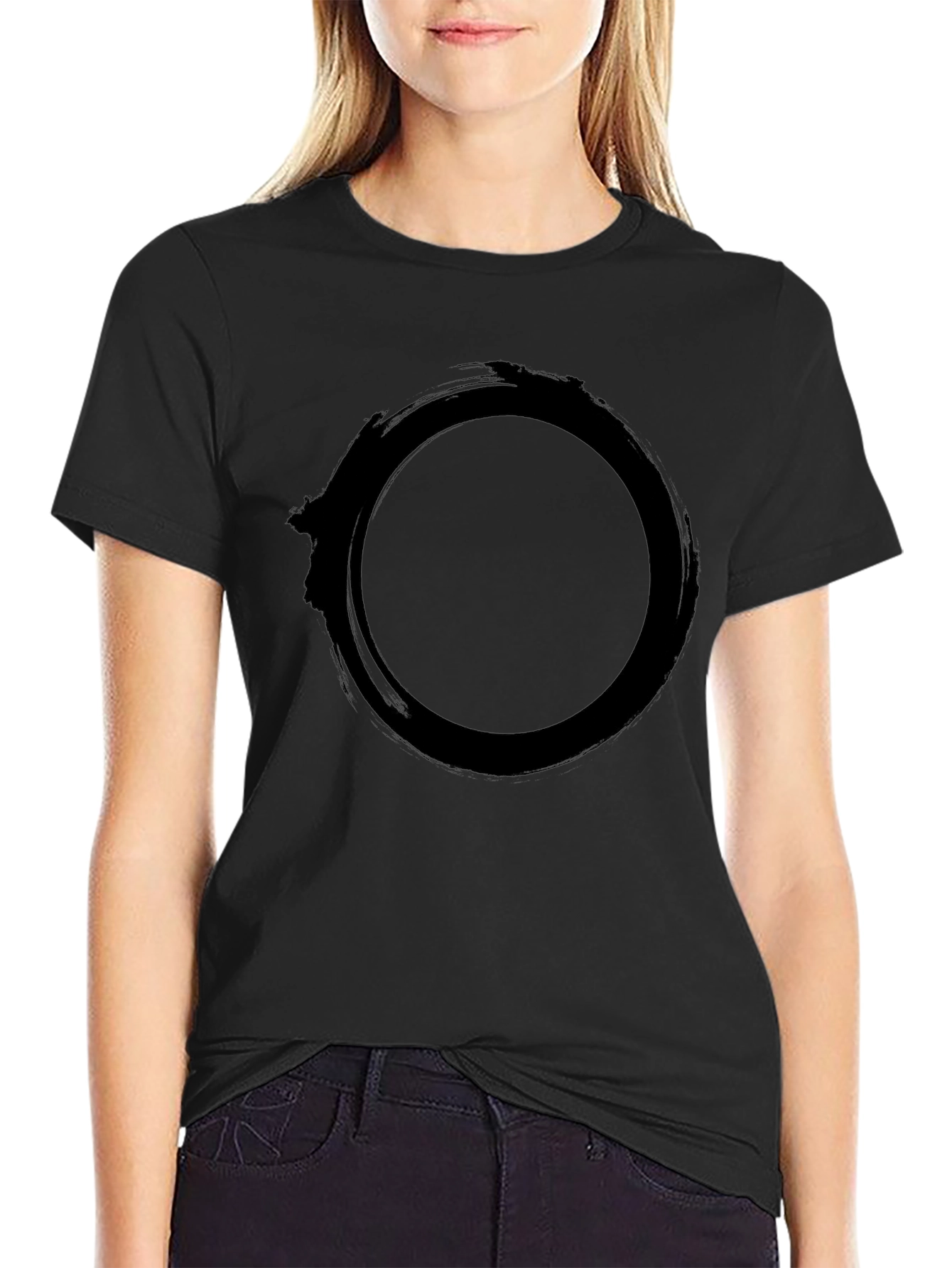 Black Zen Circle Graphic Tee