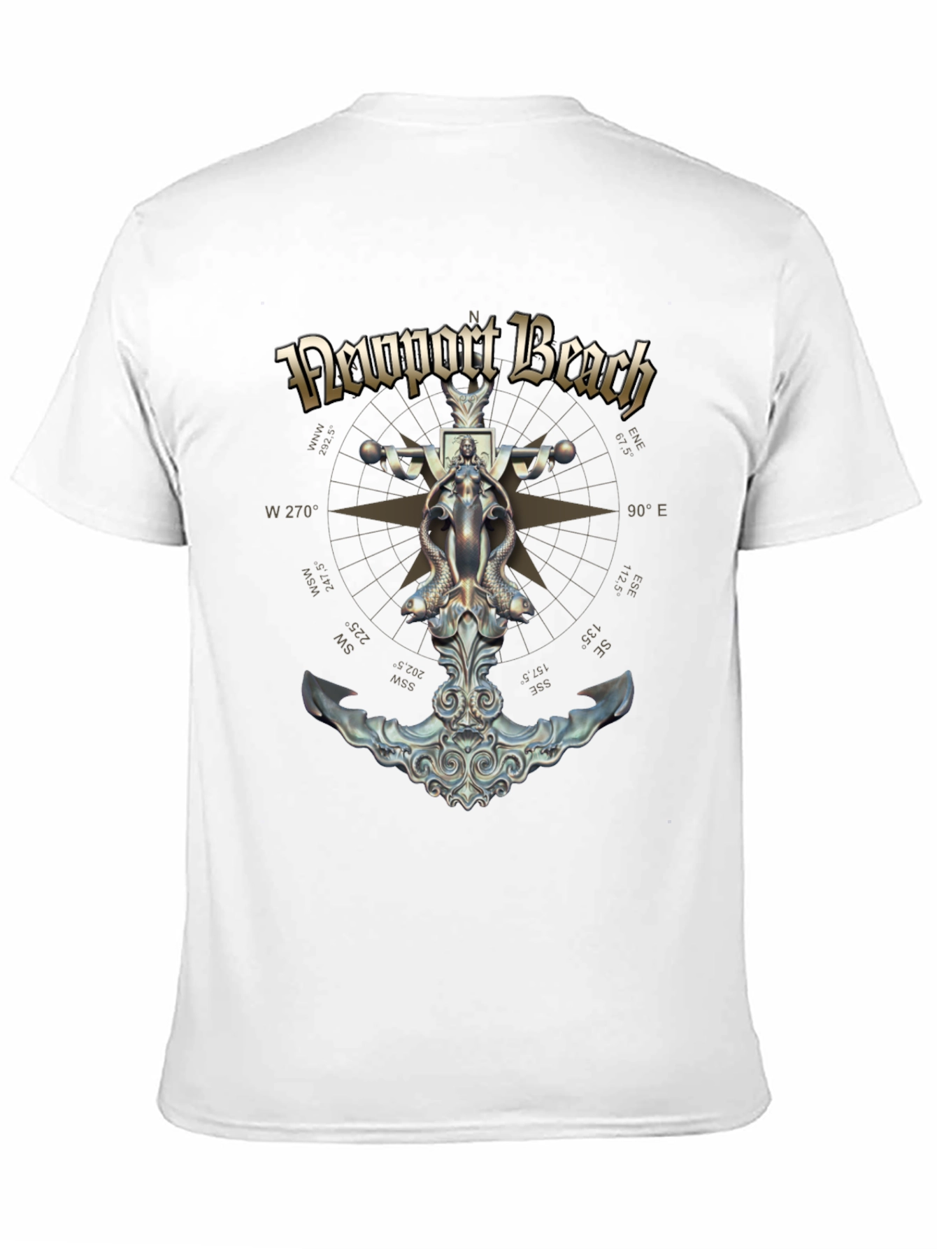 Newport Beach Nautical Anchor T-Shirt