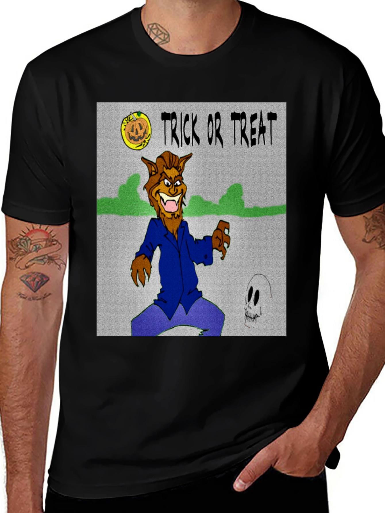 Halloween Trick or Treat Werewolf T-Shirt