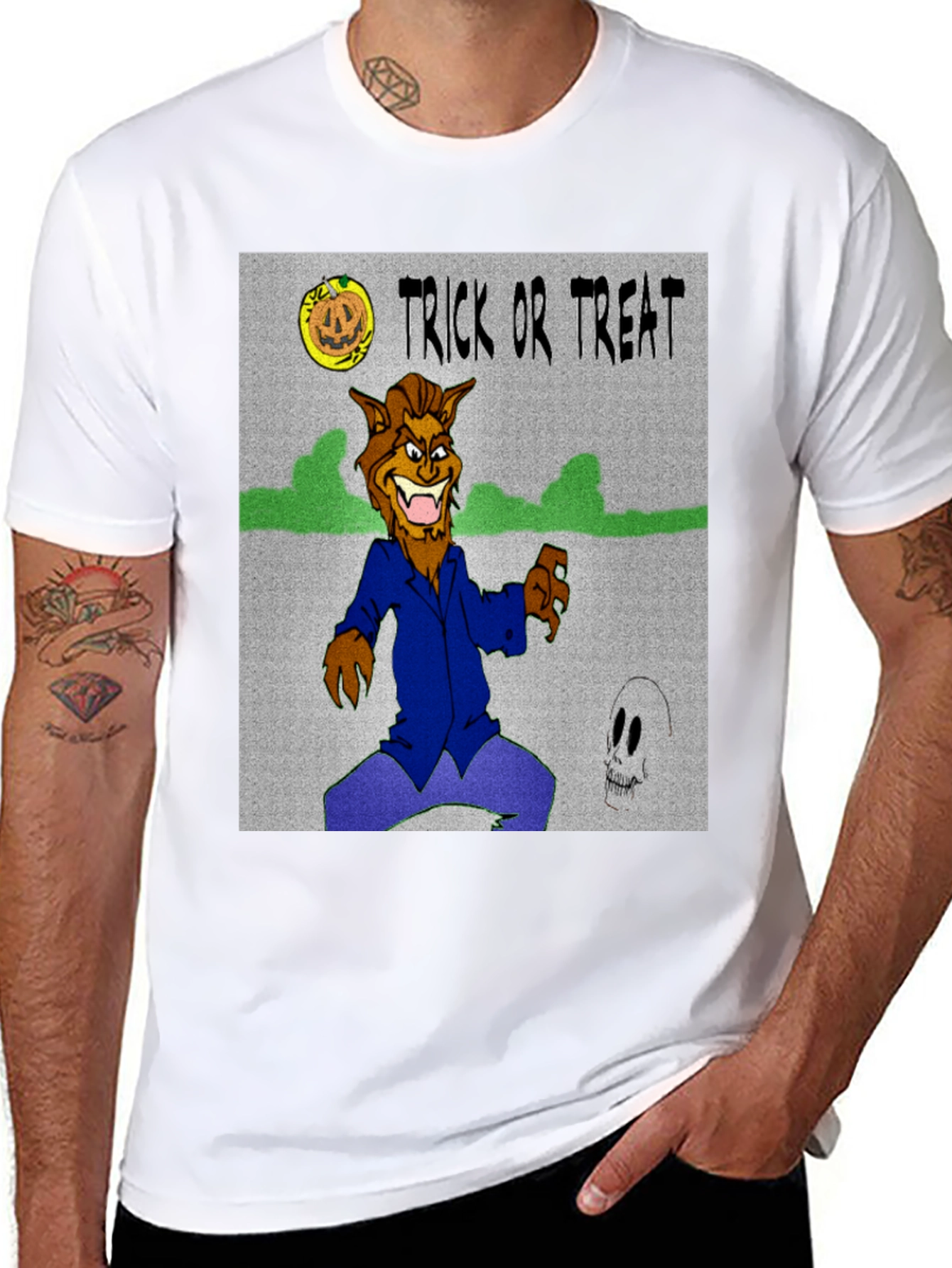 Halloween Trick or Treat Werewolf T-Shirt