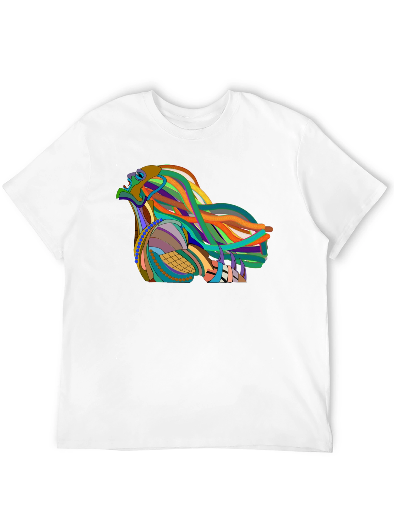 Abstract Eagle Graphic Black T-Shirt