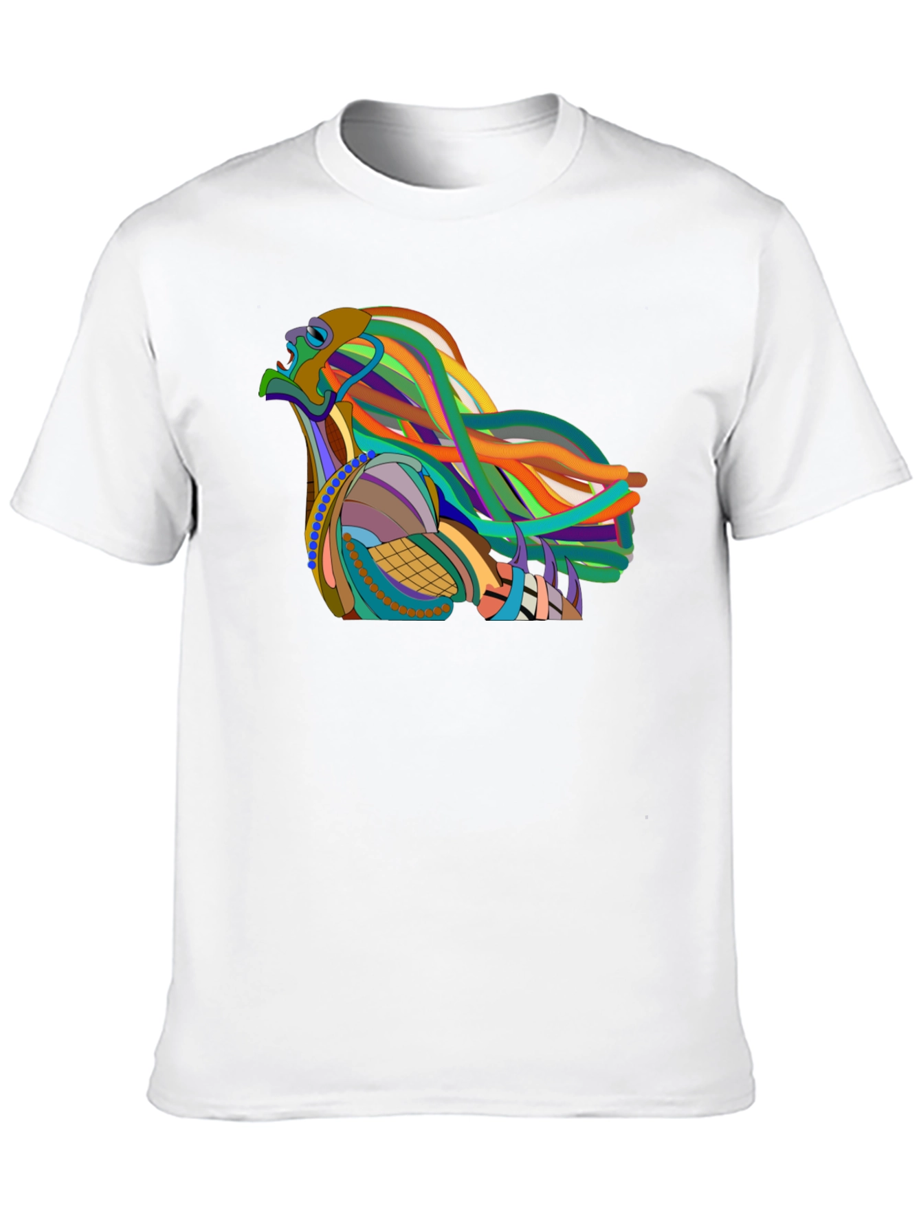 Abstract Eagle Graphic Black T-Shirt