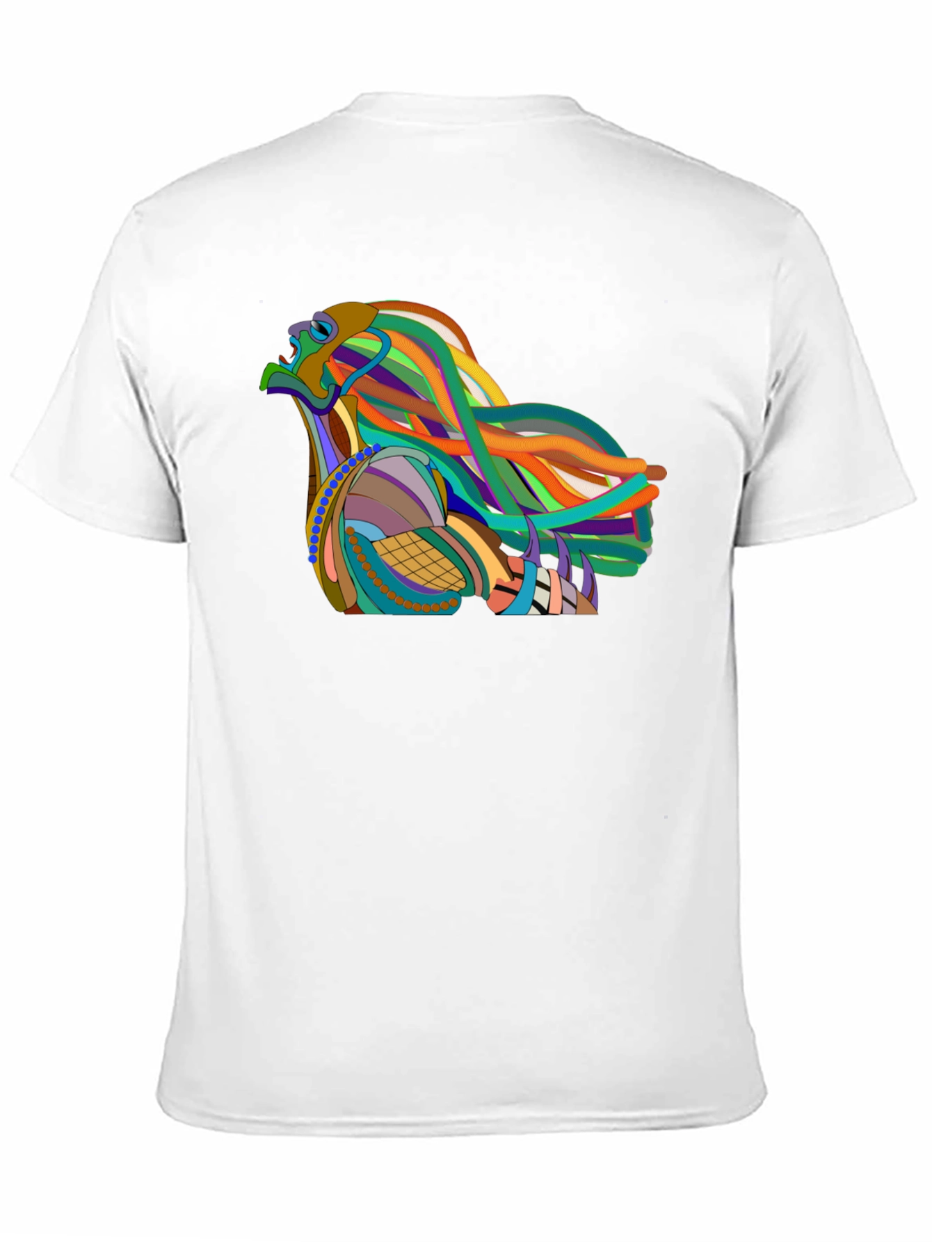 Abstract Eagle Graphic Black T-Shirt