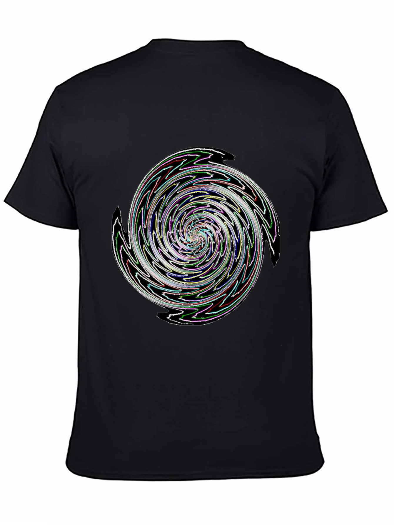 Swirl Graphic Black T-Shirt
