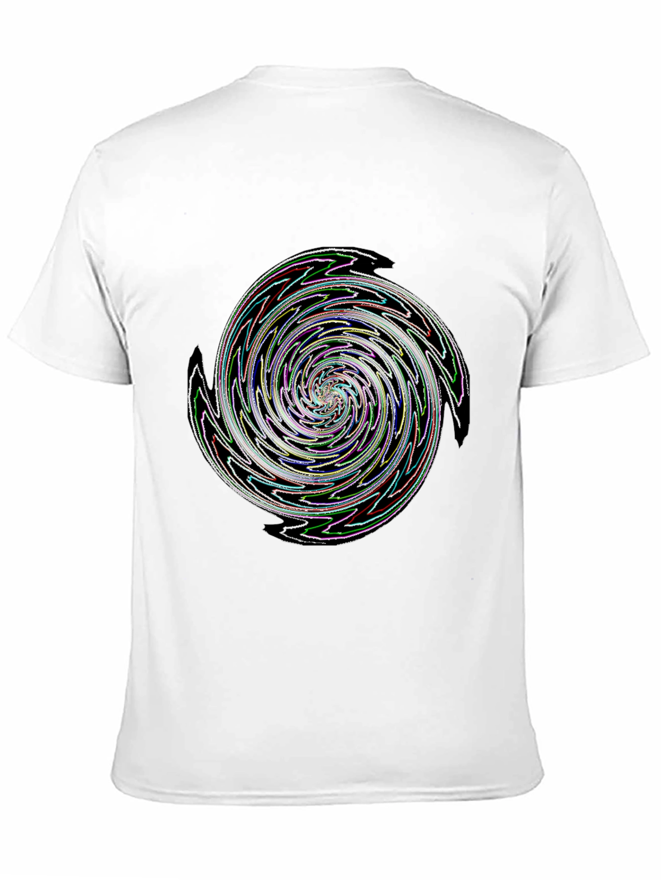 Swirl Graphic Black T-Shirt
