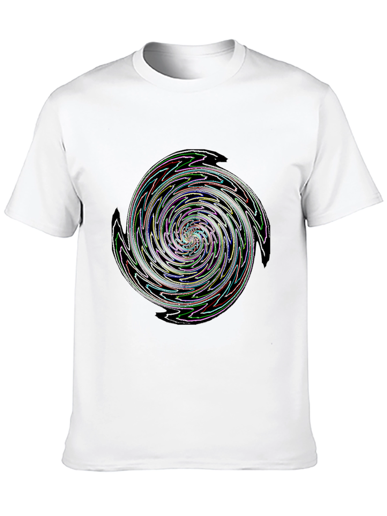 Swirl Graphic Black T-Shirt