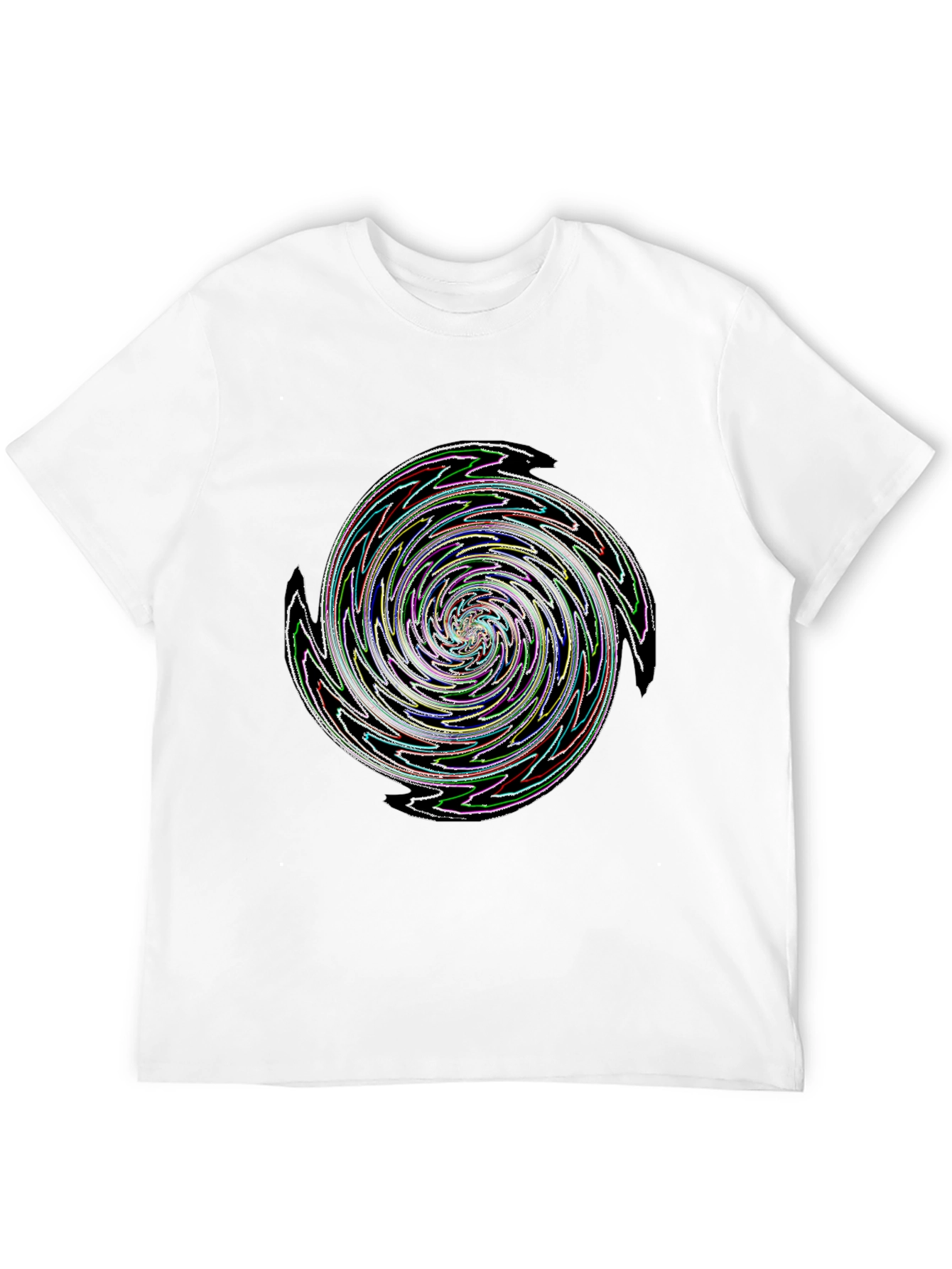 Swirl Graphic Black T-Shirt