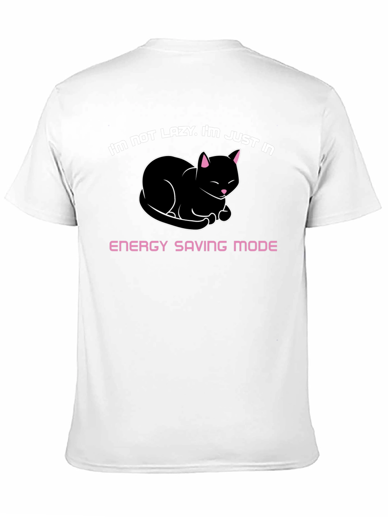 Energy Saving Mode Cat Graphic Tee