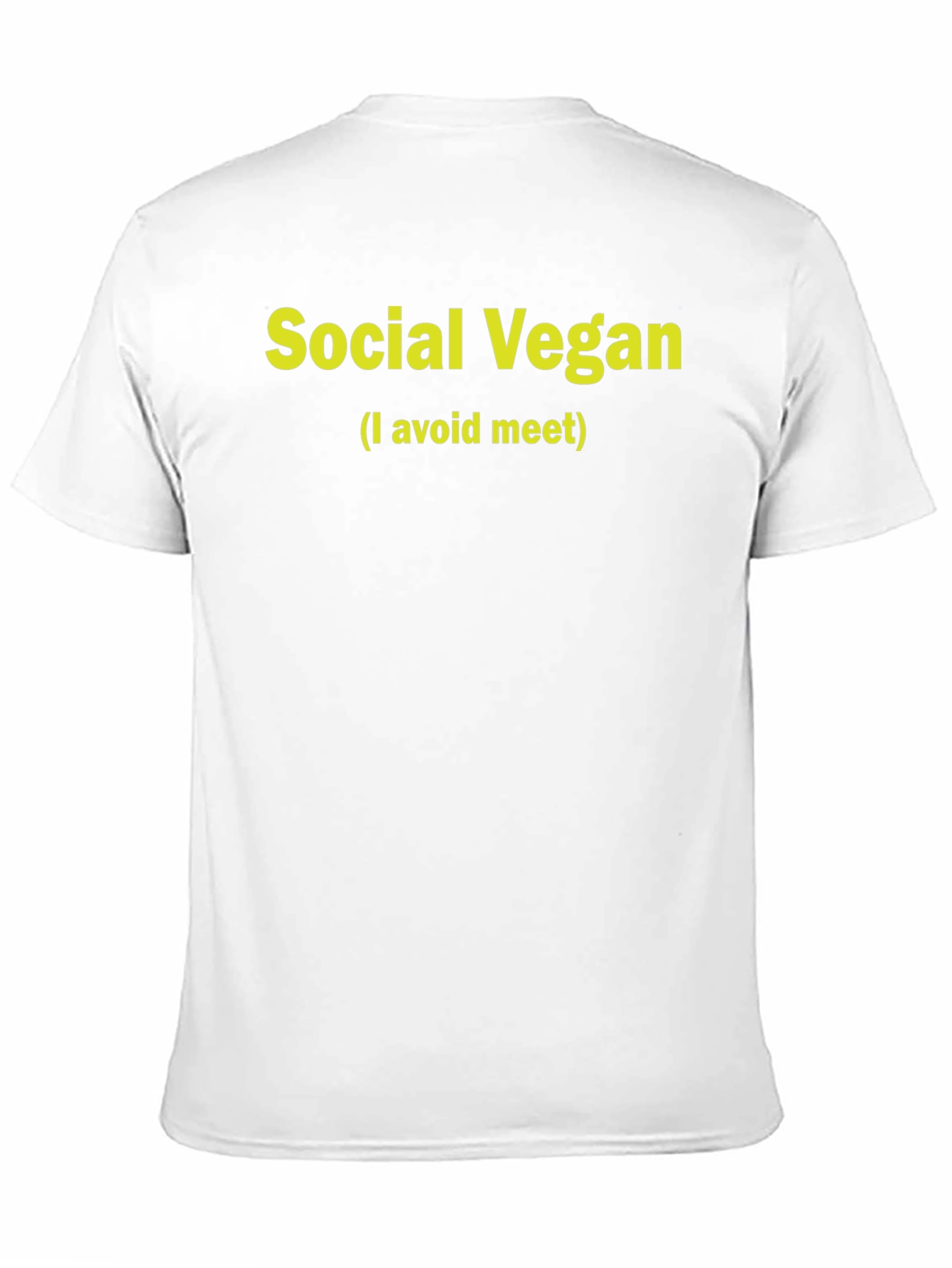 Social Vegan T-Shirt - I Avoid Meat Slogan
