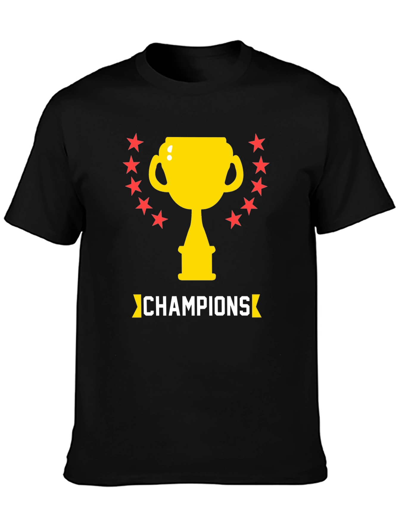 Champions Graphic Tee - Trophy & Stars Design