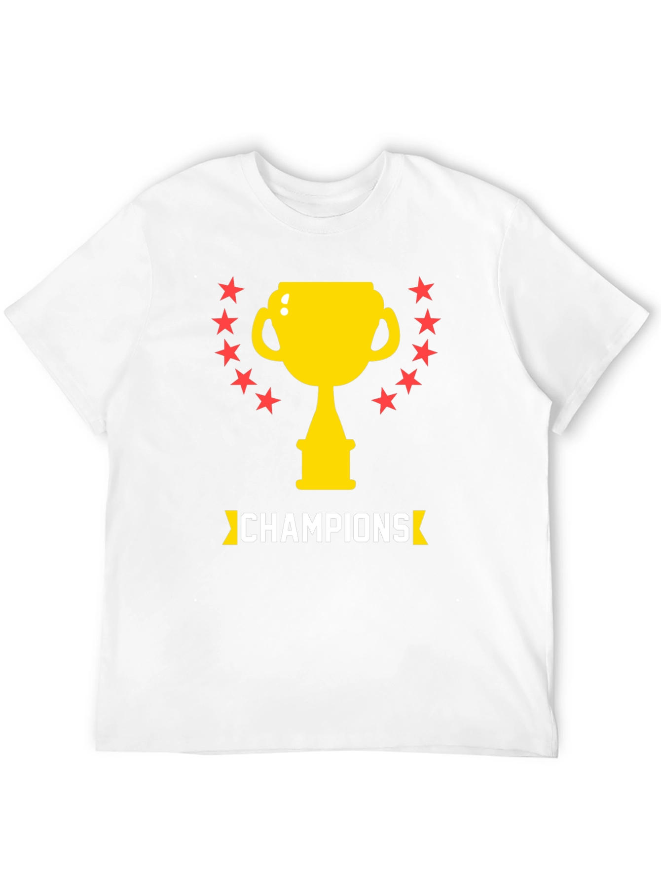 Champions Graphic Tee - Trophy & Stars Design
