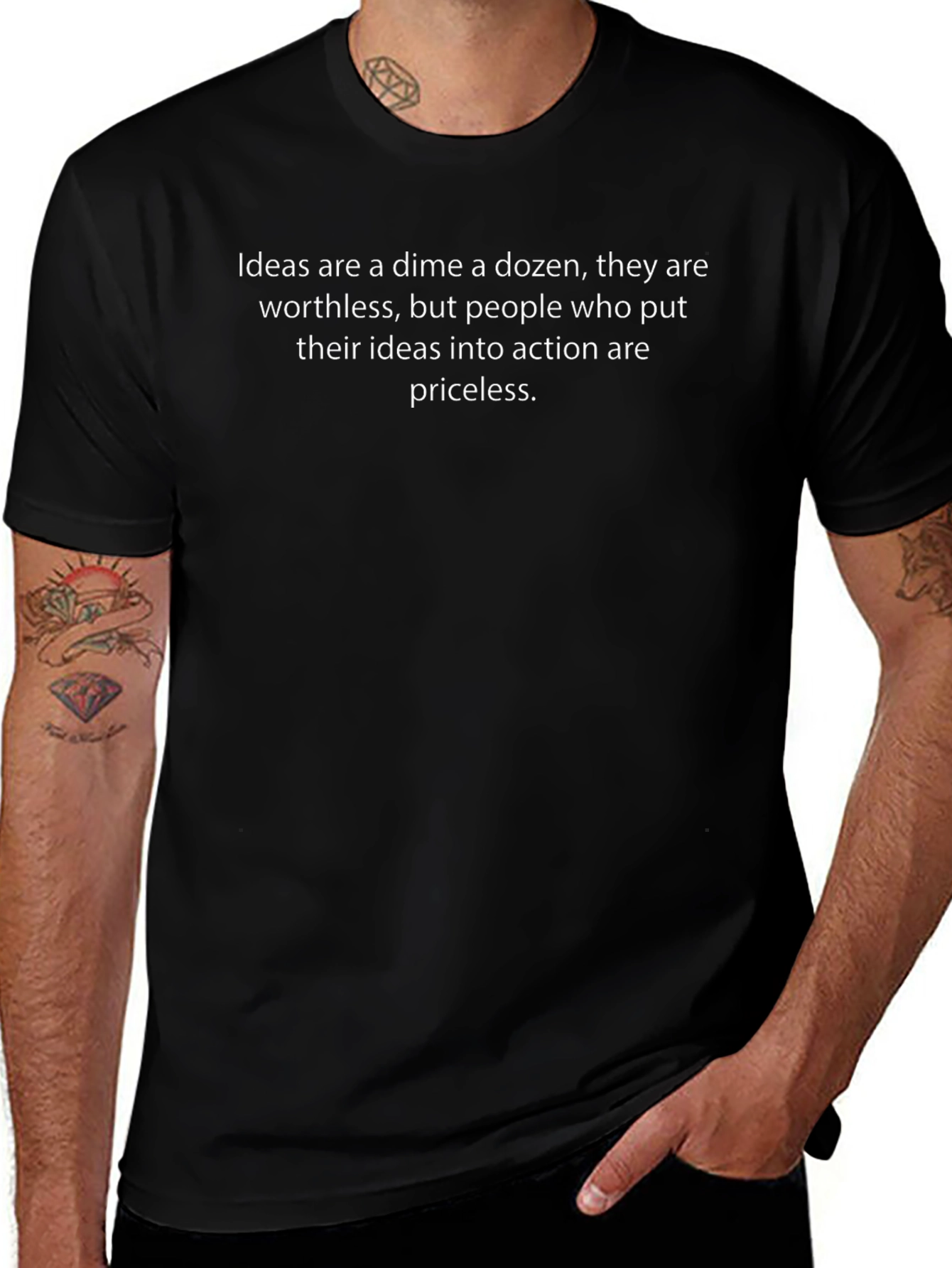 Ideas are Priceless Black T-Shirt
