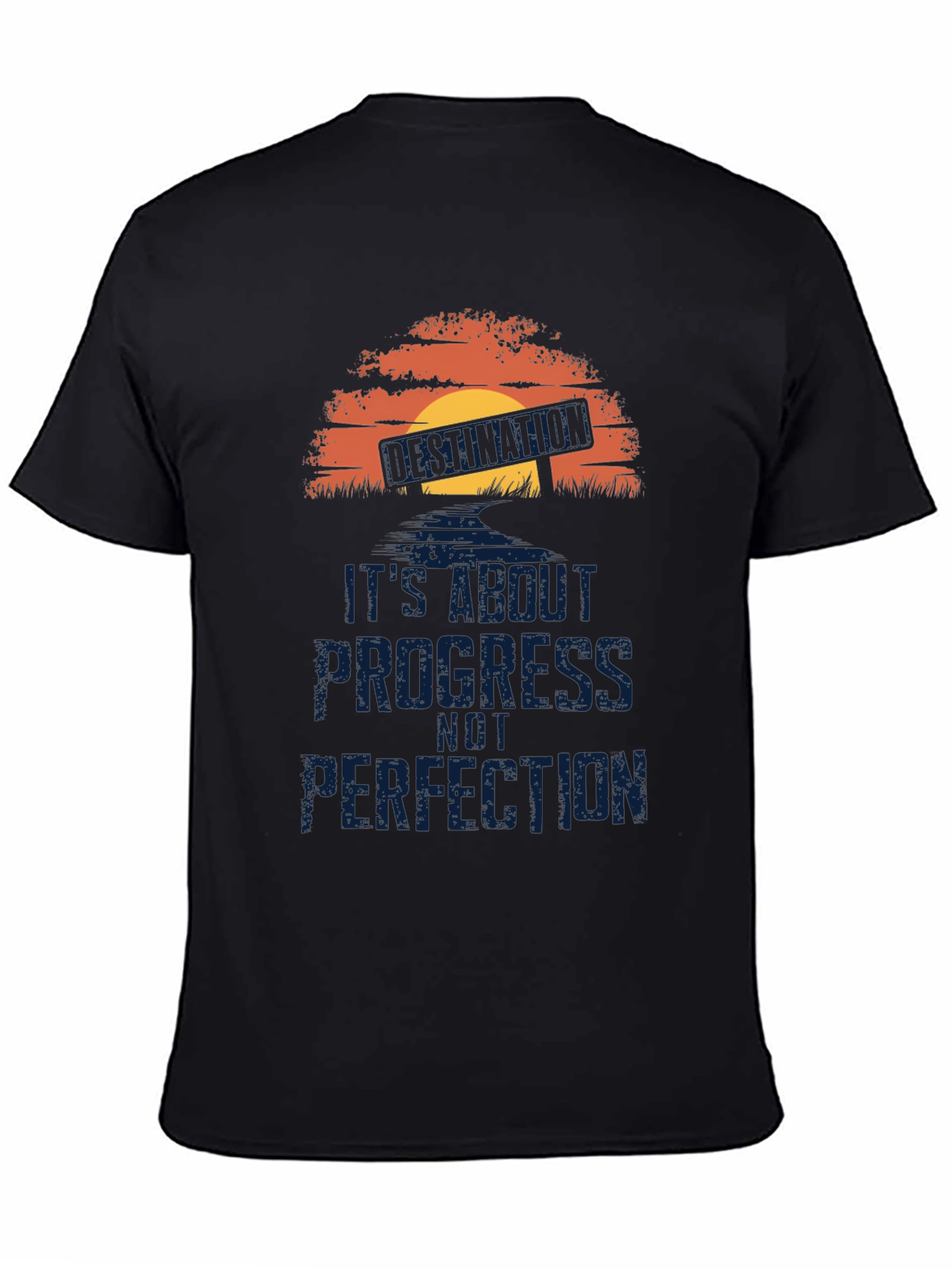 Progress Not Perfection T-Shirt - Motivational Graphic Tee