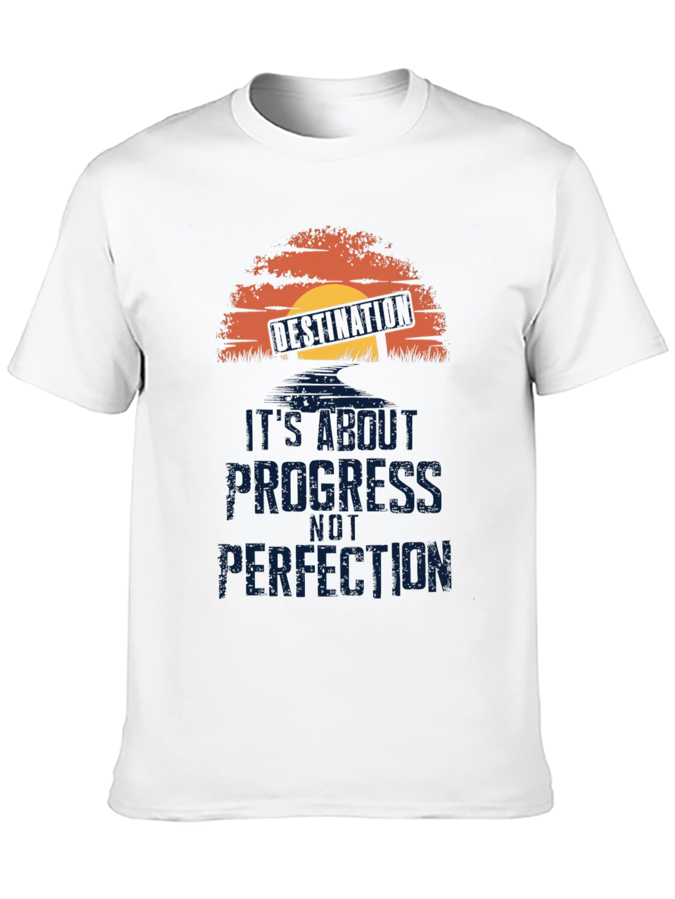Progress Not Perfection T-Shirt - Motivational Graphic Tee