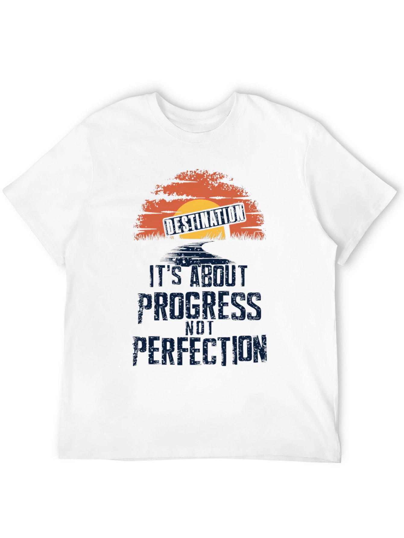 Progress Not Perfection T-Shirt - Motivational Graphic Tee