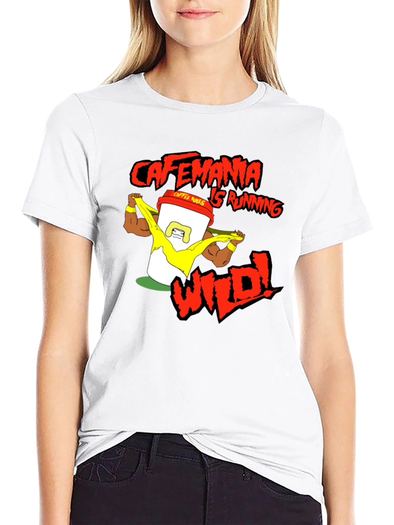 Cafemania Wild Black T-Shirt