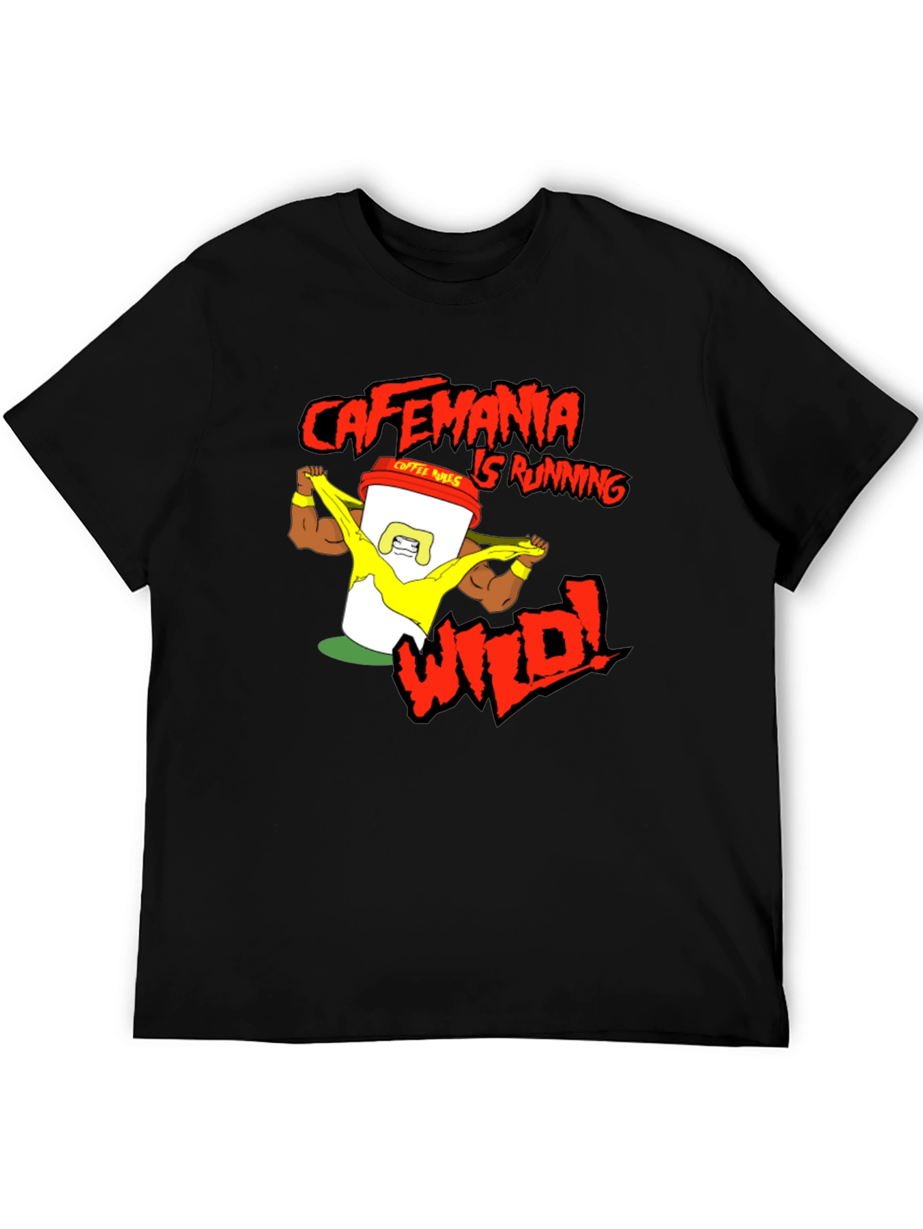 Cafemania Wild Black T-Shirt