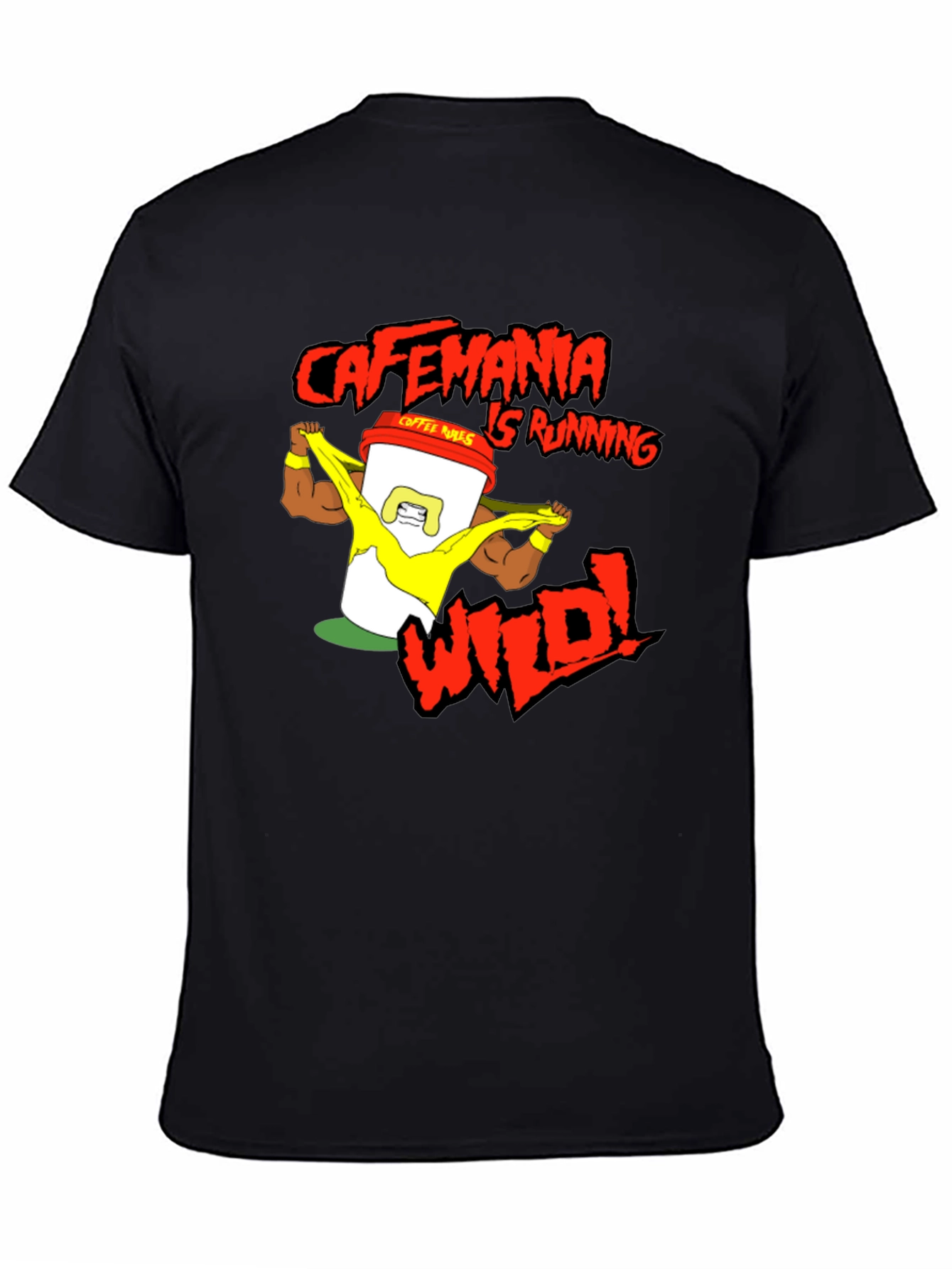 Cafemania Wild Black T-Shirt