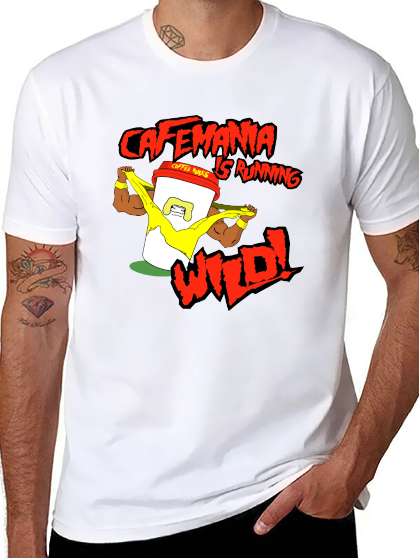 Cafemania Wild Black T-Shirt