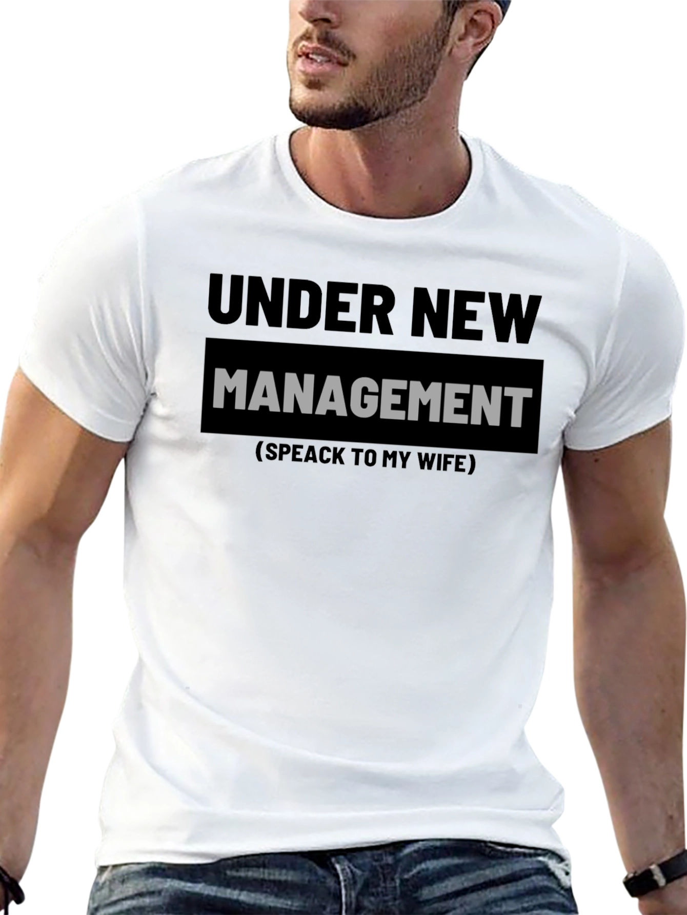Under New Management Mens Graphic T-Shirt