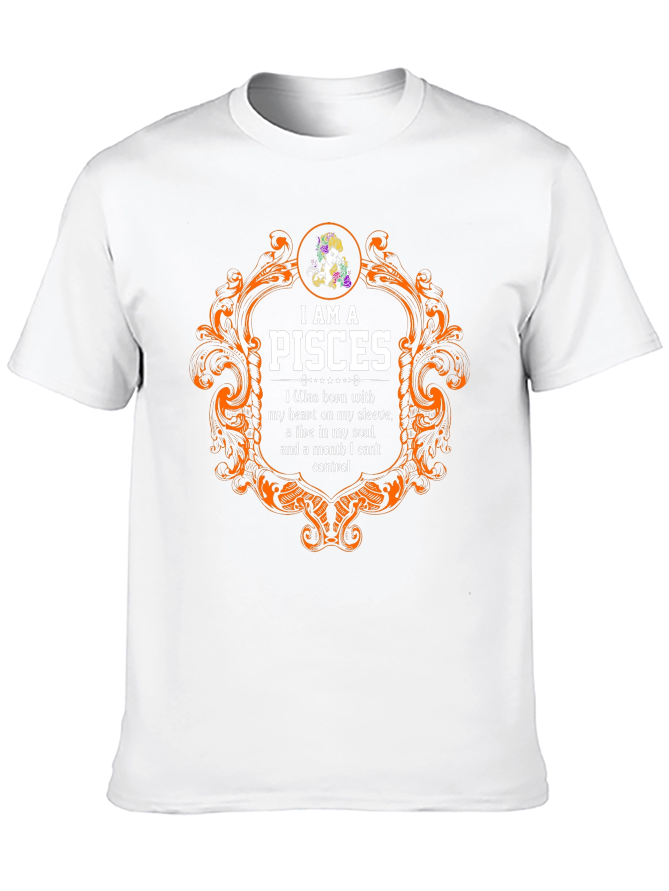 I AM A PISCES Zodiac Sign Black T-Shirt