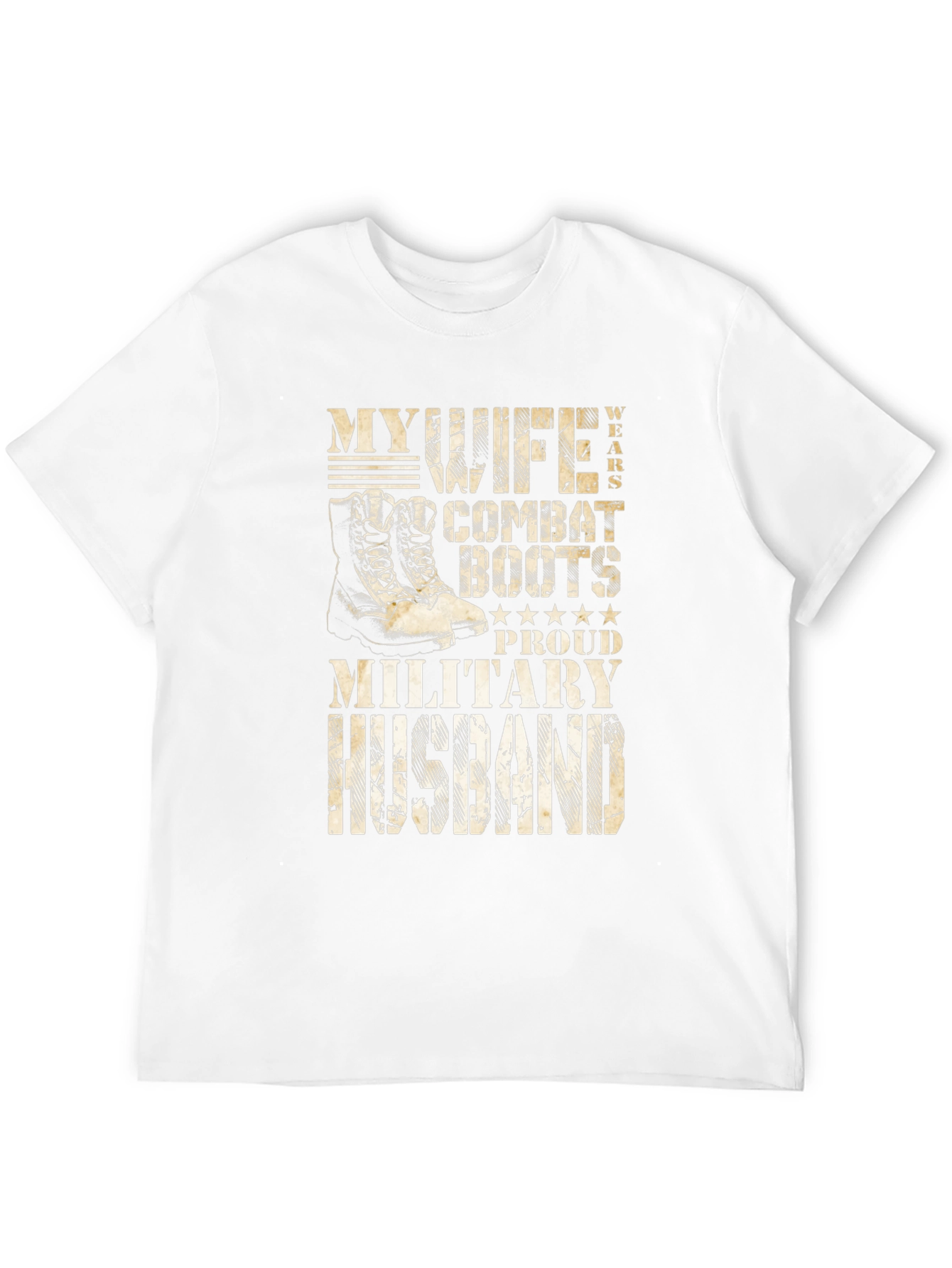 Military Husband Combat Boots T-Shirt