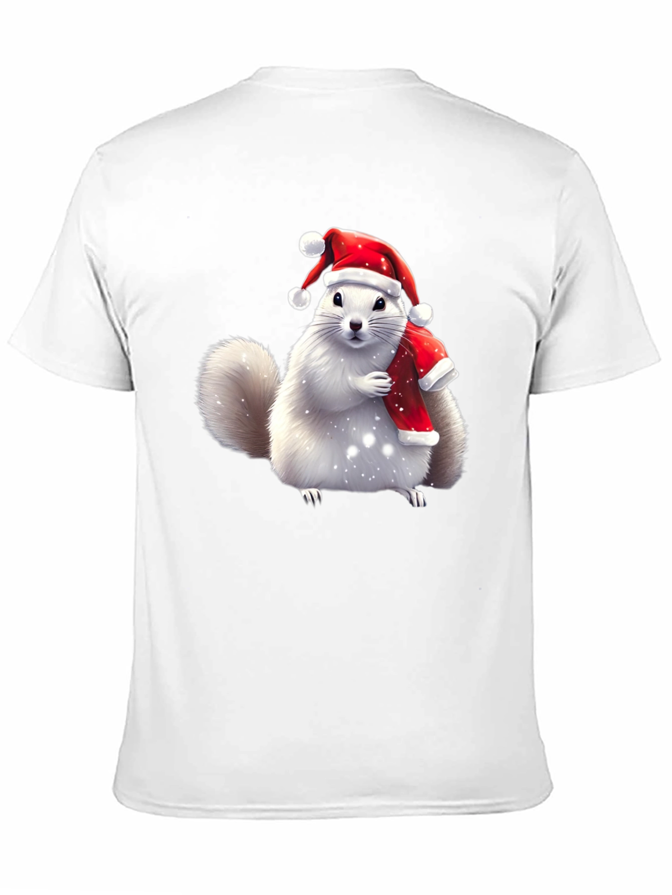 Festive Squirrel Graphic Tee - Holiday Cheer