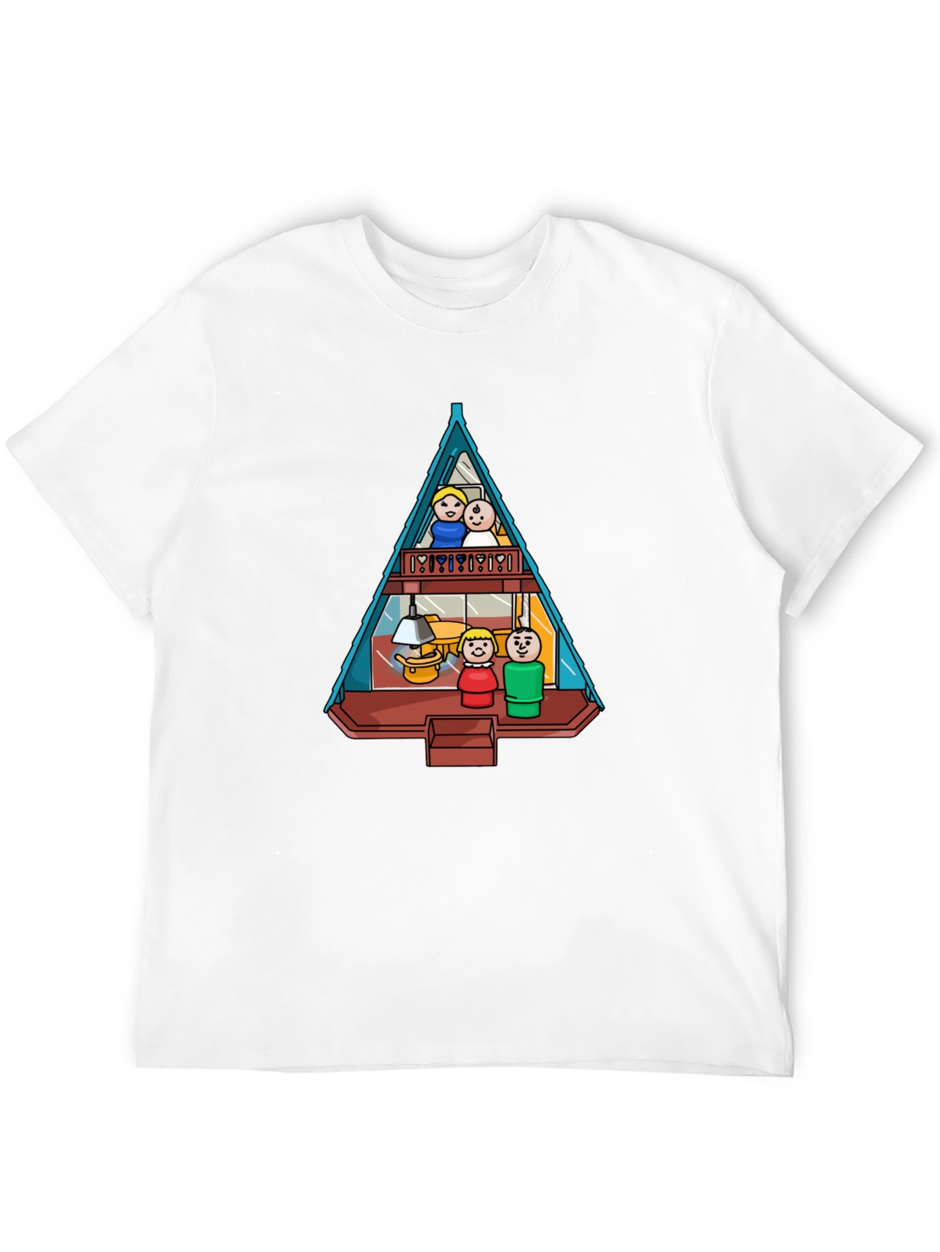 A-Frame House Family Graphic Tee