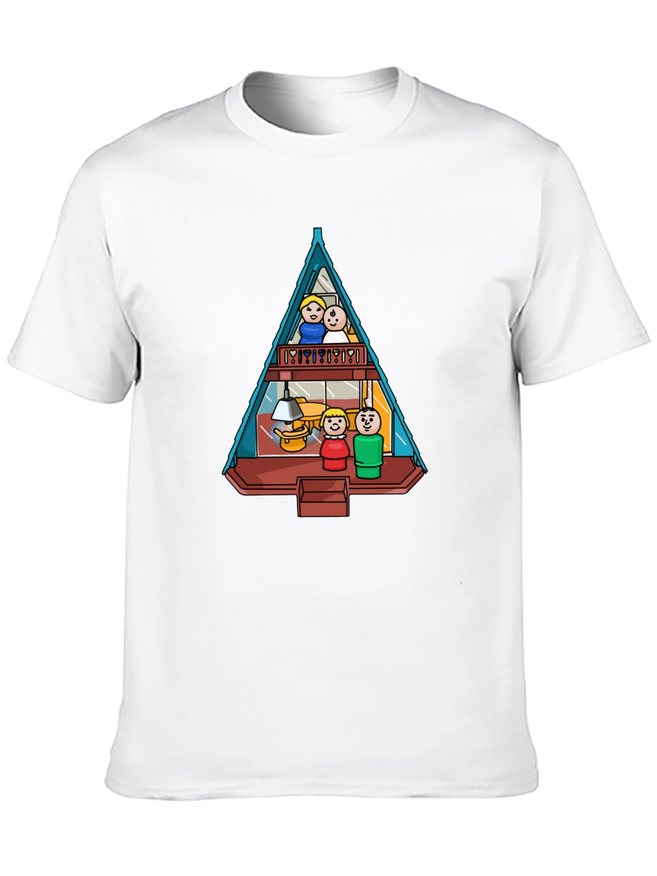 A-Frame House Family Graphic Tee