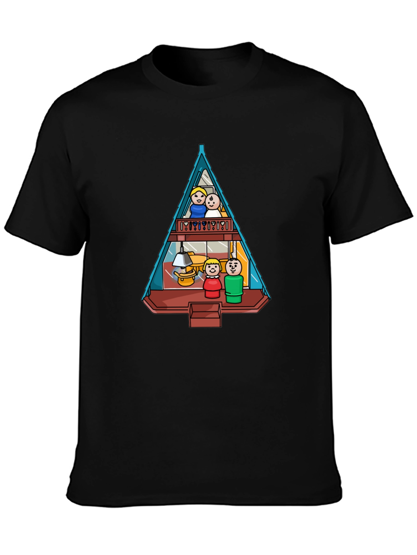 A-Frame House Family Graphic Tee