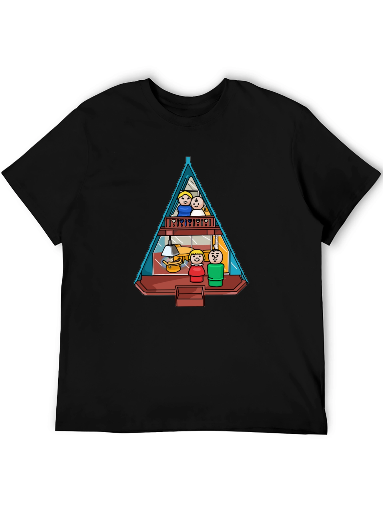 A-Frame House Family Graphic Tee