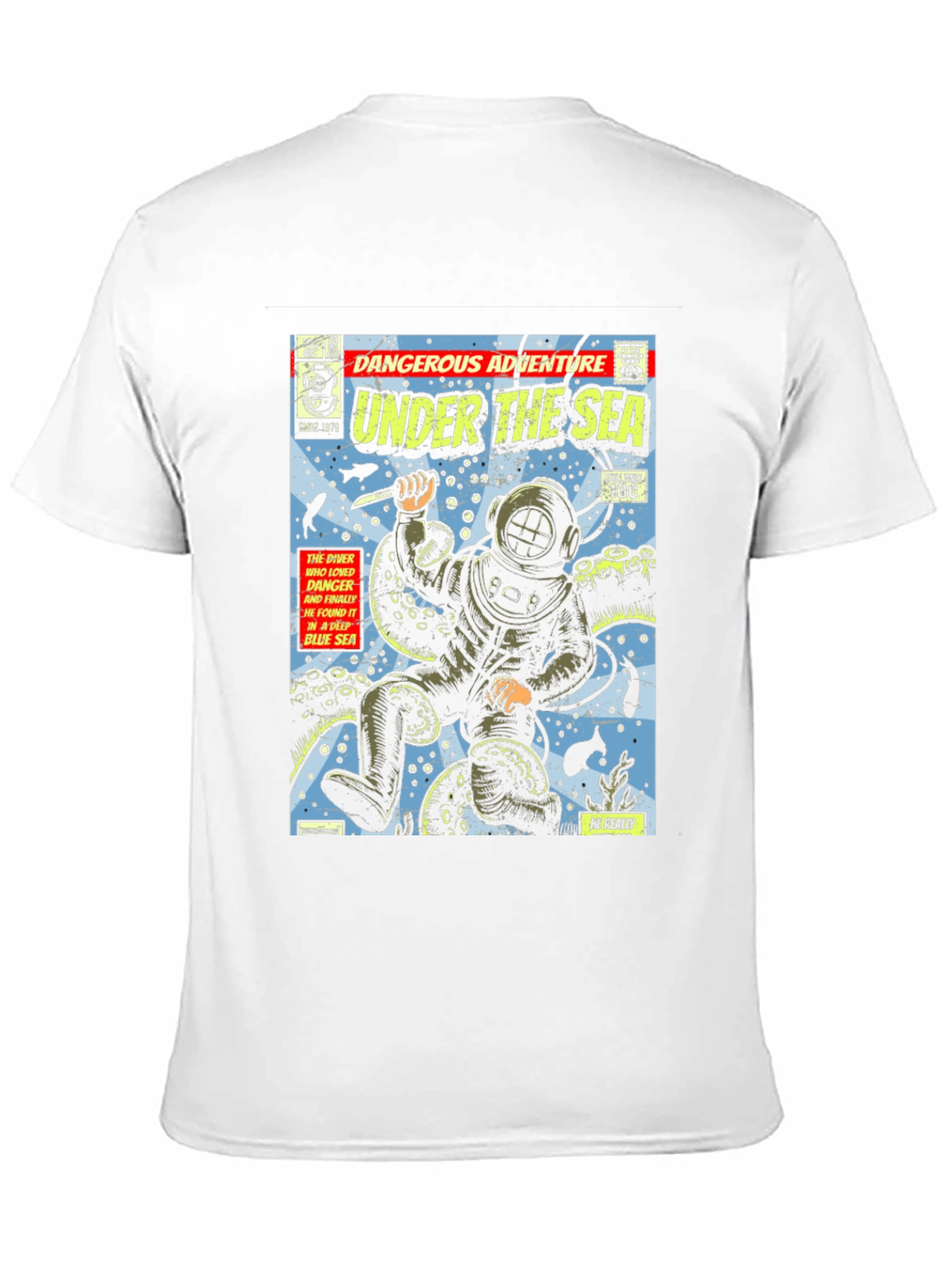 Retro Comic Book Under The Sea Graphic Tee