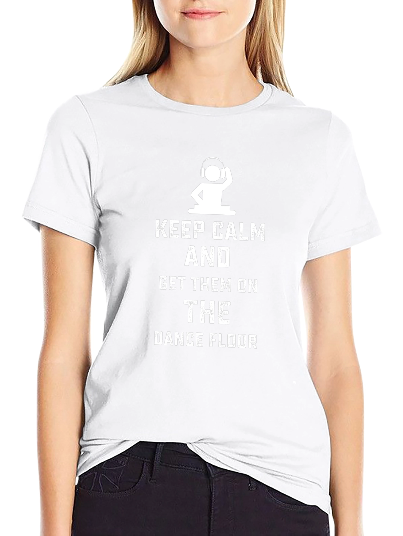 Keep Calm DJ Black Graphic Tee
