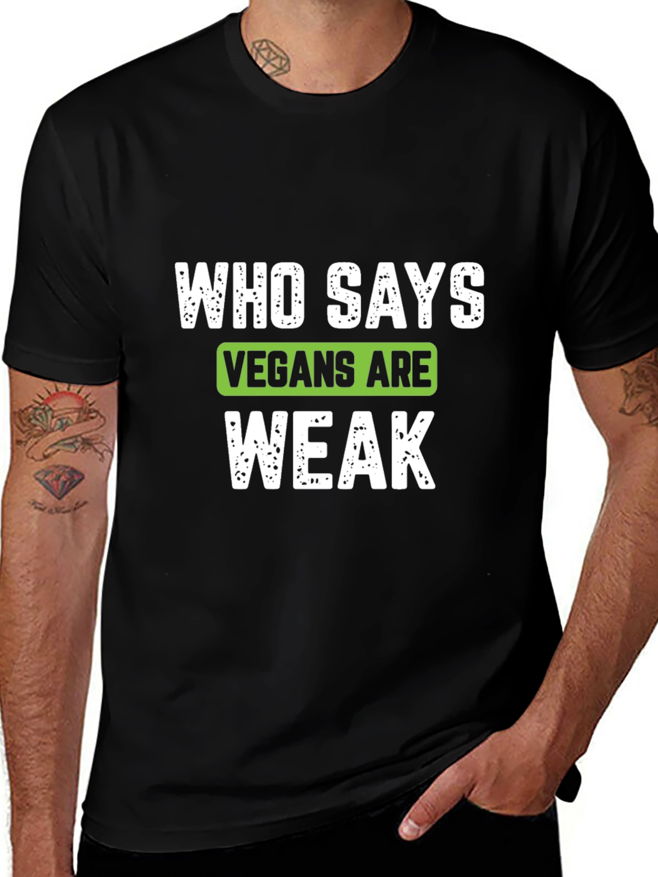 Vegan Strong T-Shirt - Who Says Vegans Are Weak?