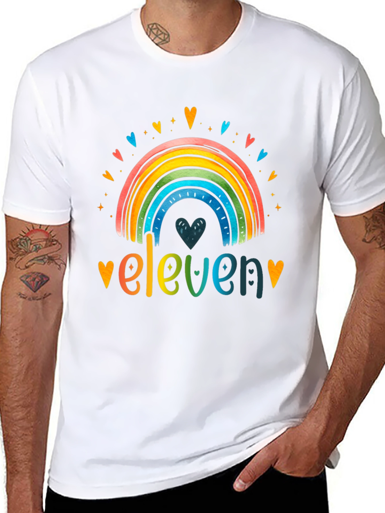Eleven Rainbow Graphic Tee - Birthday Shirt